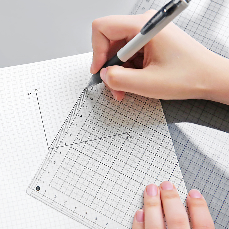 Ruler Set Transparent - Tablero de regla transparente A4 B5,
