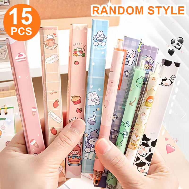 Office Stationery Supply Business - 15 bolígrafos de gel individuales en