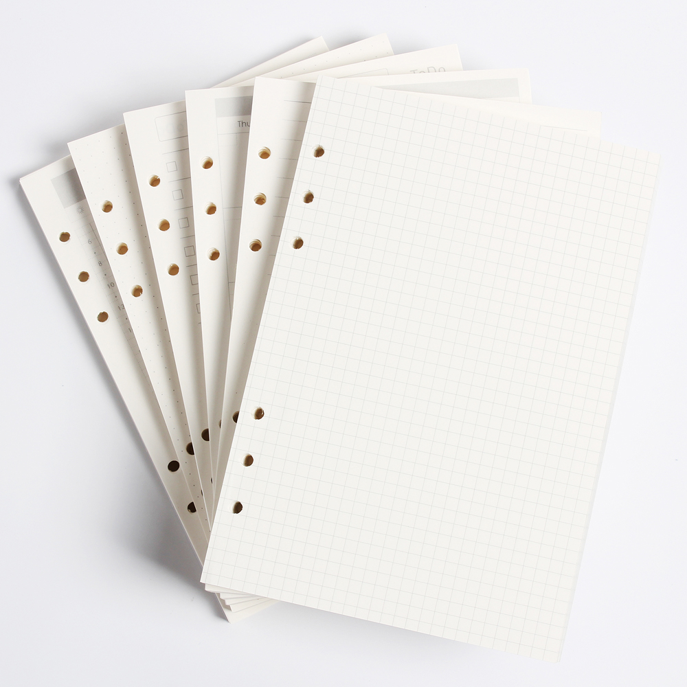 Notebook Dotted A5 - Cuaderno clásico de 6 agujeros, núcleo