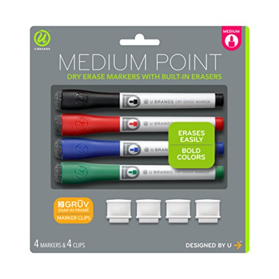 Whiteboard Marker Set - Marcadores de Punta Fina para Borrado