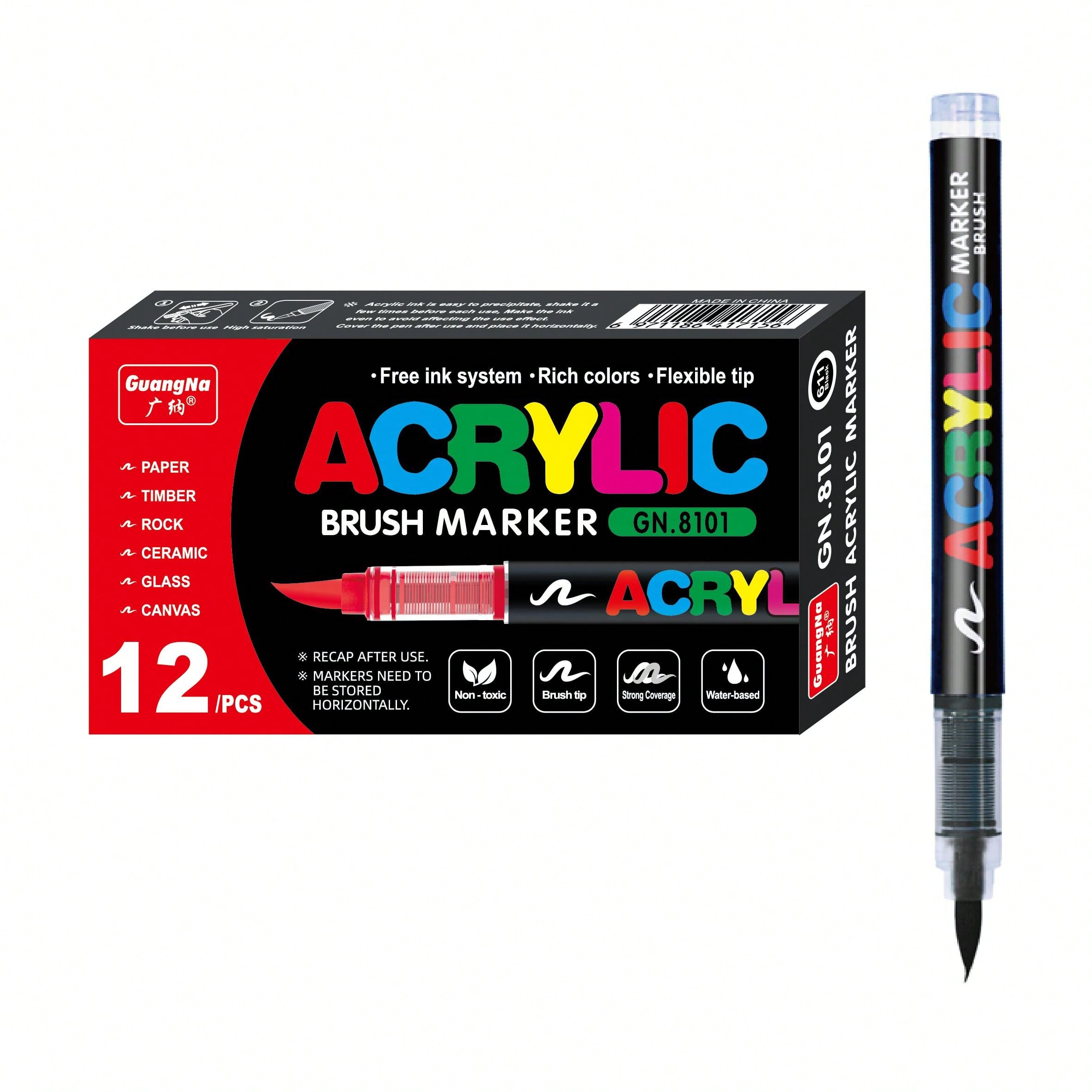 Juego de 12 Marcadores Acrílic - Whiteboard Marker Set reseña y precio