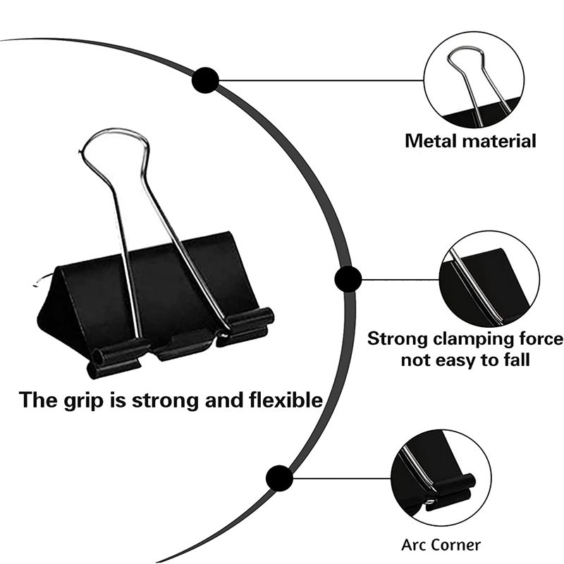 【2026 TOP Global】Clips para Pa - Binder Clip Assorted reseña y precio