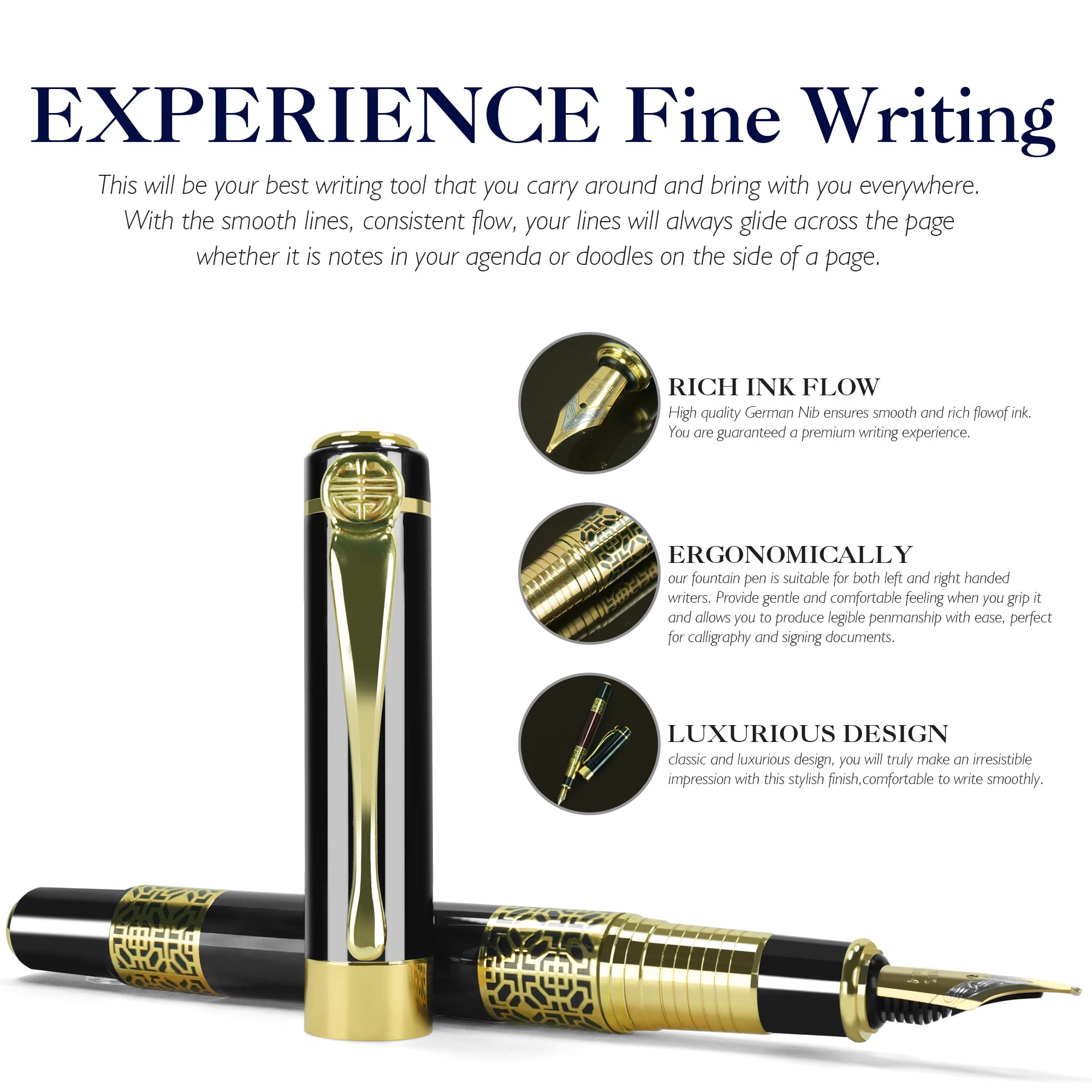 Pluma estilográfica de Metal R - Office Stationery Supply Business reseña y precio
