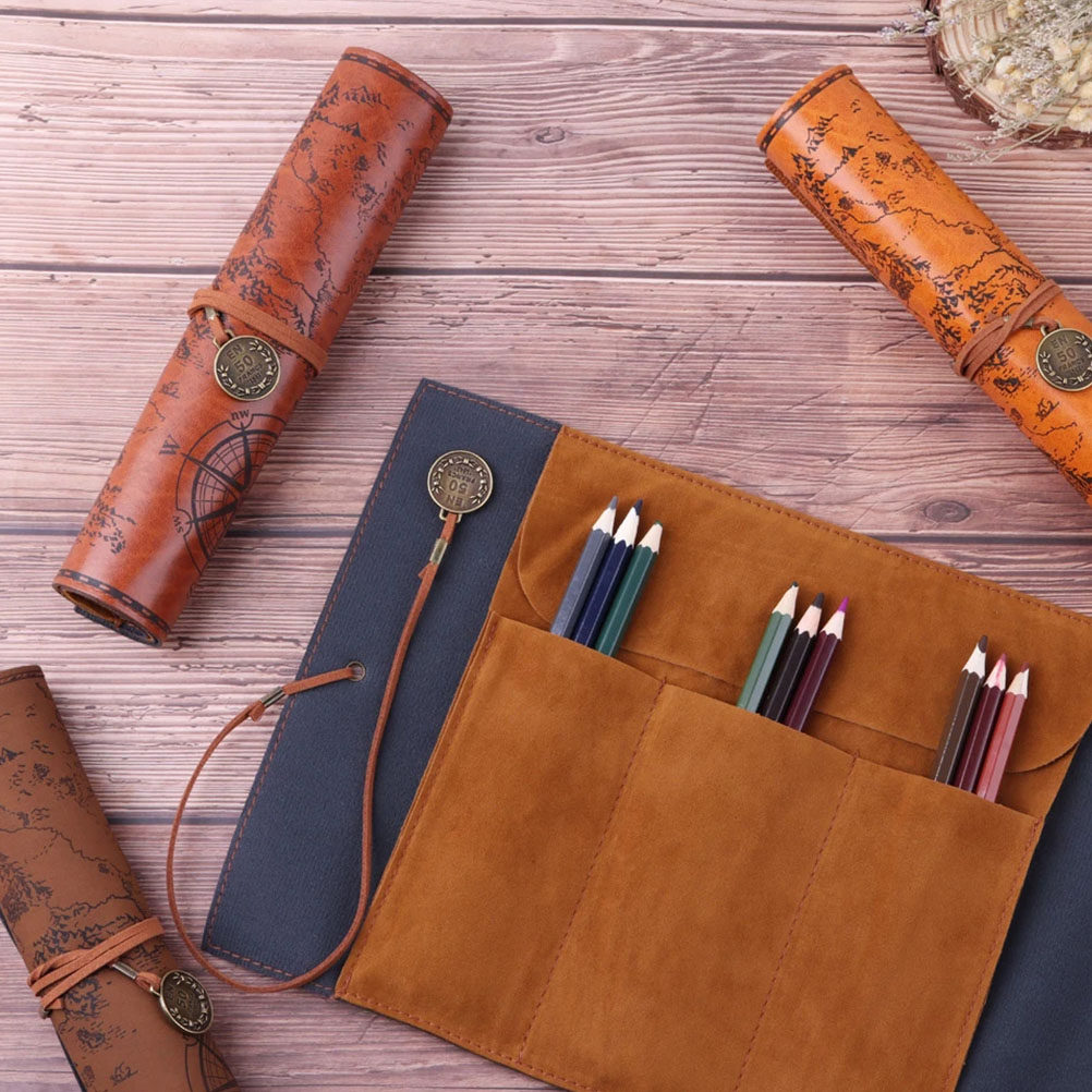 2 estuches para lápices con es - Pen Pouch Roll reseña y precio