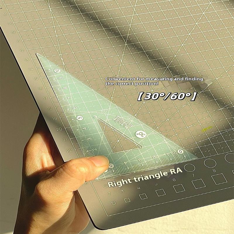 Juego de 4 reglas transparente - Ruler Set Transparent reseña y precio